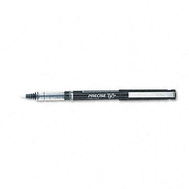 Pilot Precise V7 Black Rolling Ball Pens (pack Of 12)