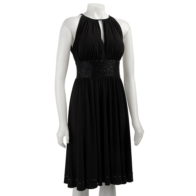 Richards Womens Keyhole Halter Dress  