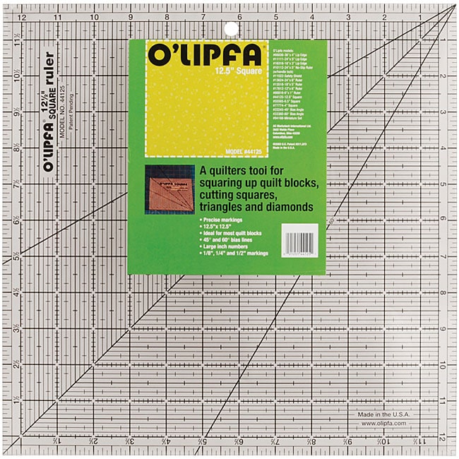 O'Lipfa Square Quilting Ruler Free Shipping On Orders Over 45