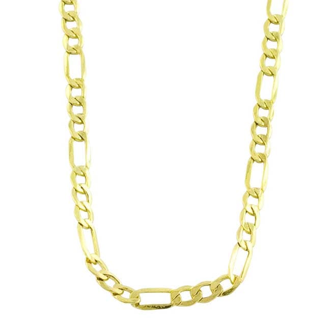 14k Yellow Gold 20 inch Figaro Chain