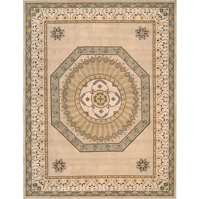 Nourison Hand-tufted Liseette Ivory Rug (8' x 10'6) - 8' x 10'6"