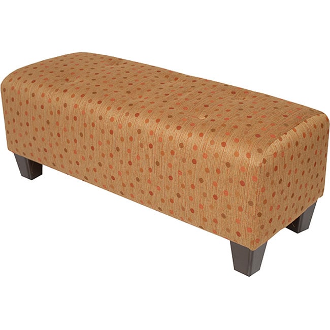 Striated Dots Tufted Bench  