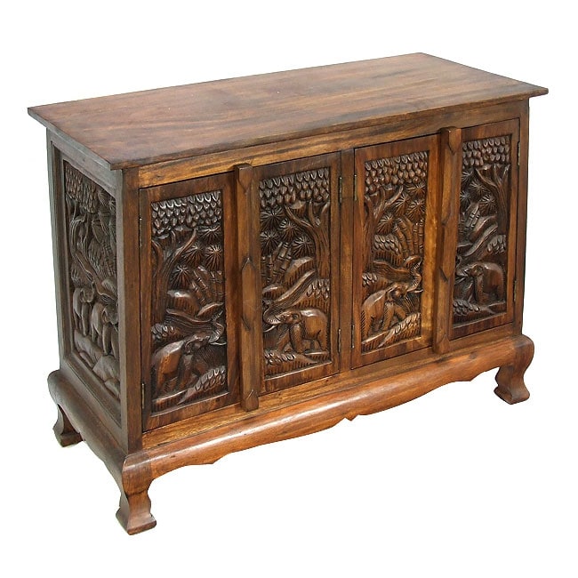 Royal Elephants Storage Cabinet / Sideboard Buffet