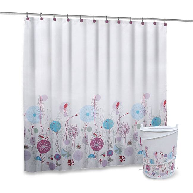 Floral Shower Curtain Set