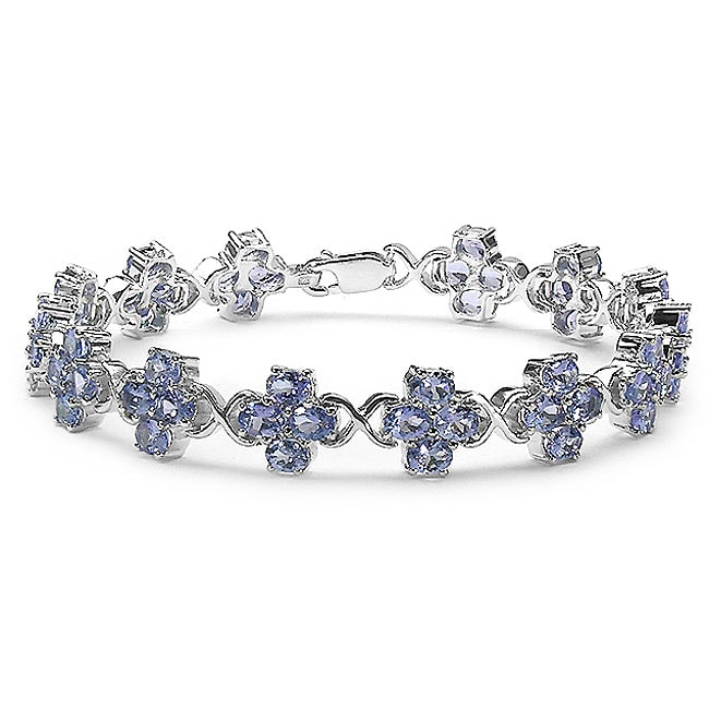 Sterling Silver Tanzanite Bracelet  