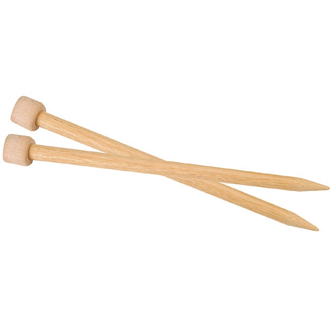 Hardwood Single point Size 19 Knitting Needles  