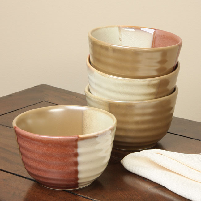 Shop Sango Gold Dust Sienna Ice Cream Bowls (Set of 4) - Free ... Shop Sango Gold Dust Sienna Ice Cream Bowls (Set of 4) - Free ...