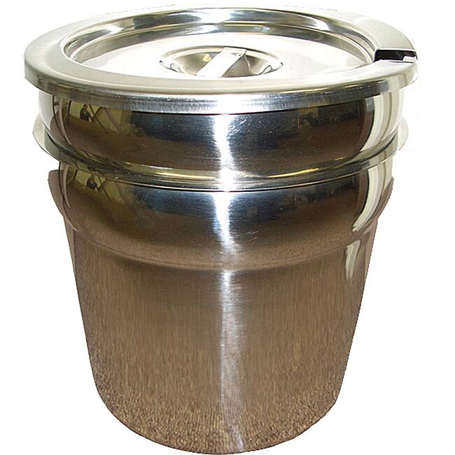 Stainless Steel 7-quart Double Boiler with Cover