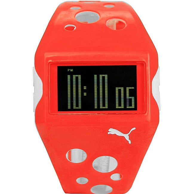 Puma Flow Mens LCD Red and White Watch  