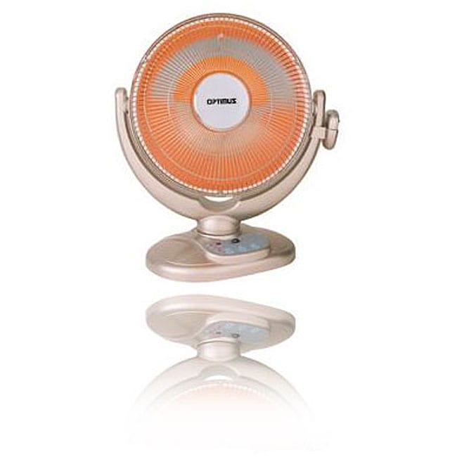Optimus 14inch Oscillating Dish Heater with Remote Free Shipping Today 11559098
