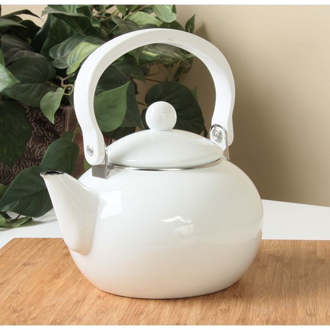 Reston Lloyd Calypso Basics White 2 quart Teakettle