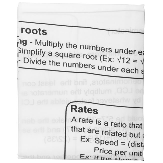 SAT Math Concepts Shower Curtain  