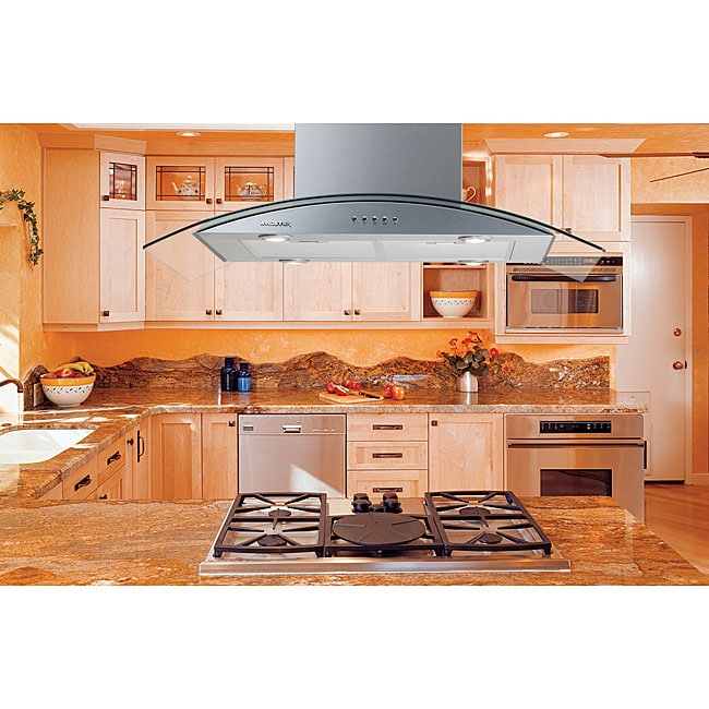 Modern 36 inch Three mode Island Range Hood