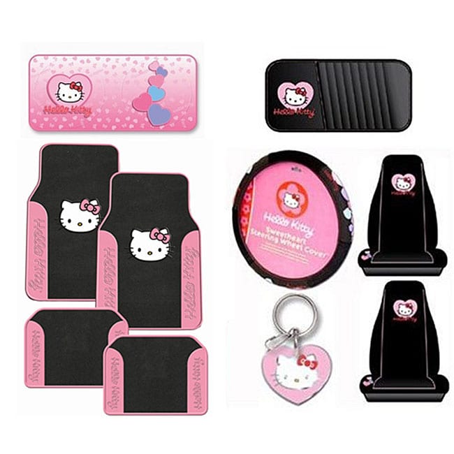 Hello Kitty 10-Piece Auto Accessory Set - Bed Bath & Beyond - 3499151