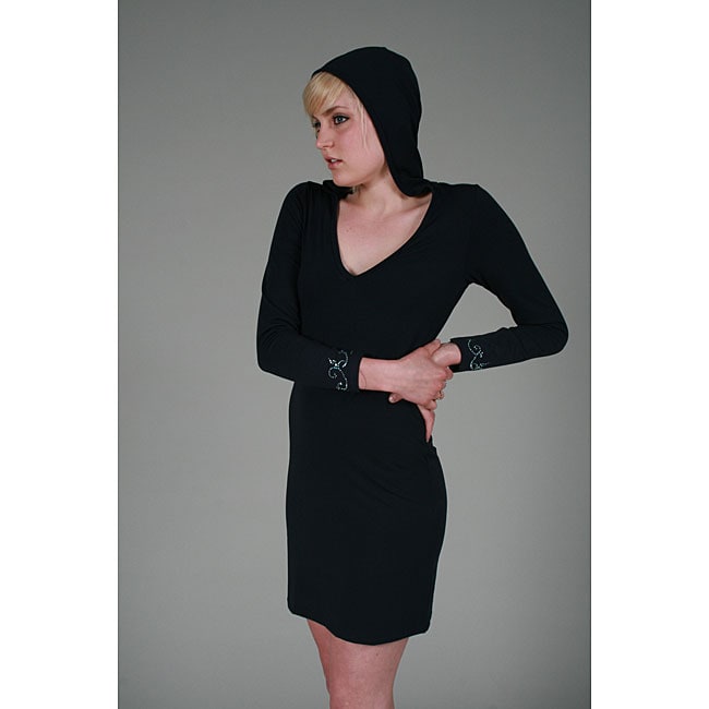 Yogacara Womens Short Hooded Dress  