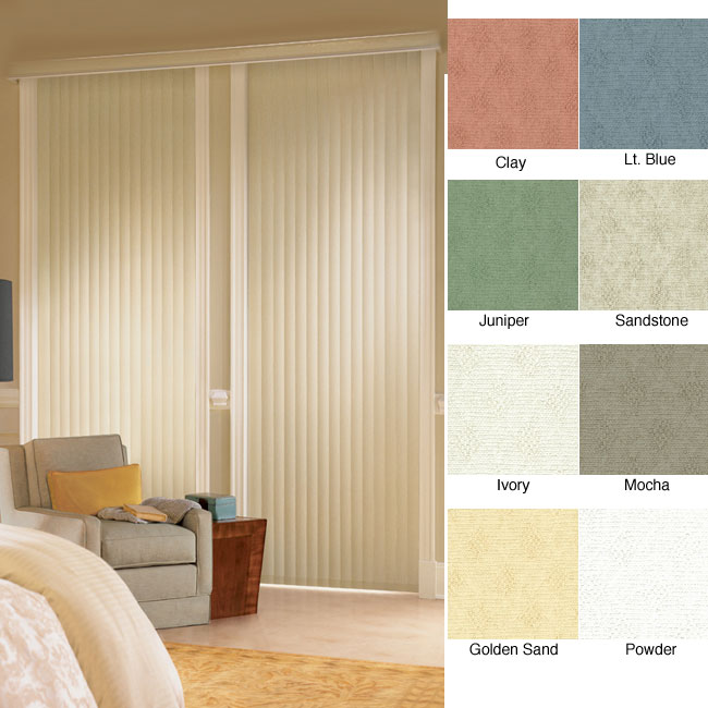 Havana Vinyl Vertical Blinds (94 in. W x Custom Length)