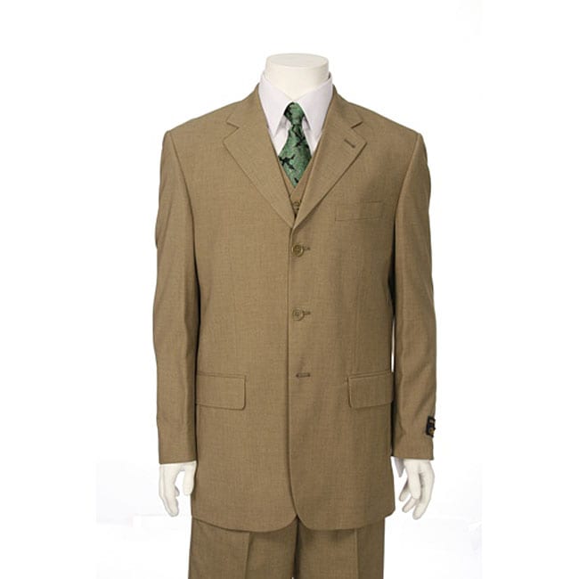 Ferrecci Elegant Men's Sand 3 piece Suit Ferrecci Suits