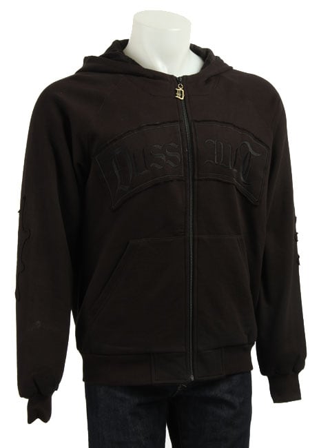 Dussault Mens Zip up Skull Hoodie  