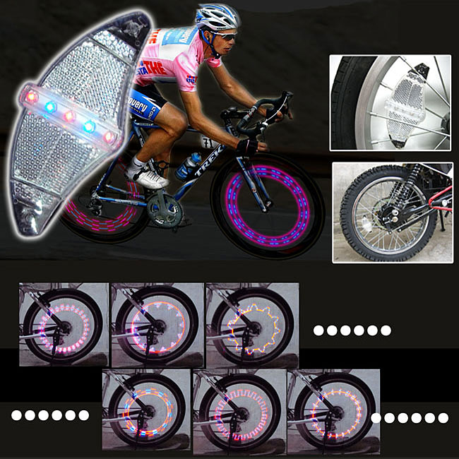 Bike and Motorcycle 64 pattern LED Spoke Wheel Light  