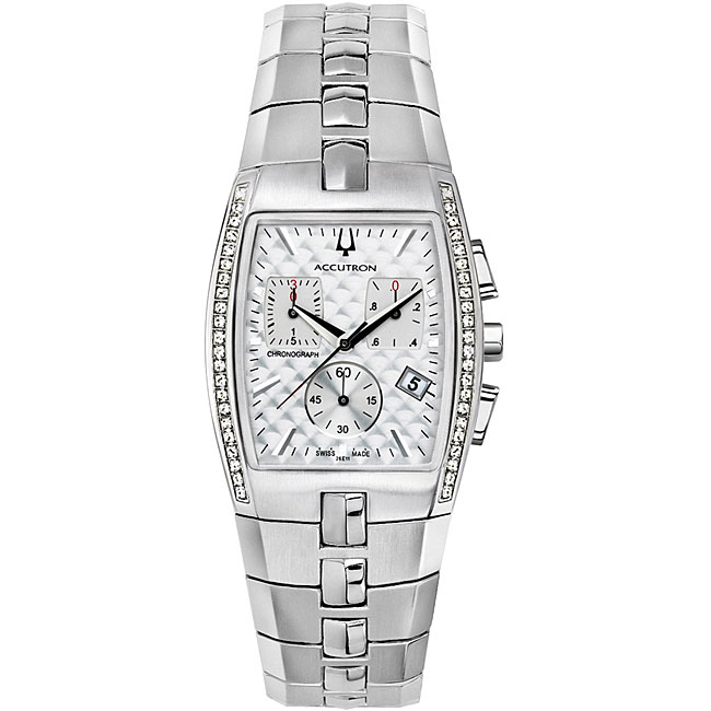 Accutron by Bulova Mens Chronograph Diamond Watch