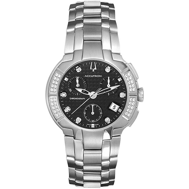 Accutron by Bulova Men's Chronograph Diamond Watch - Free Shipping