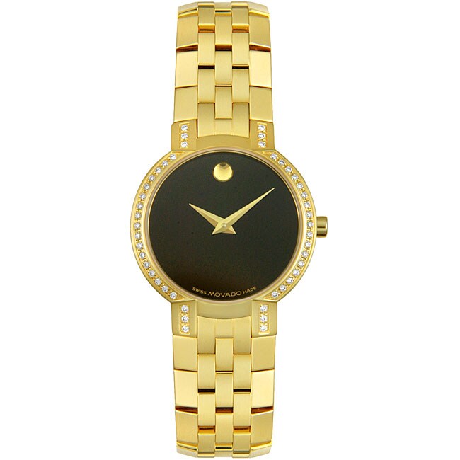 Movado Faceto Women's 18k Goldplated Watch - Free Shipping Today