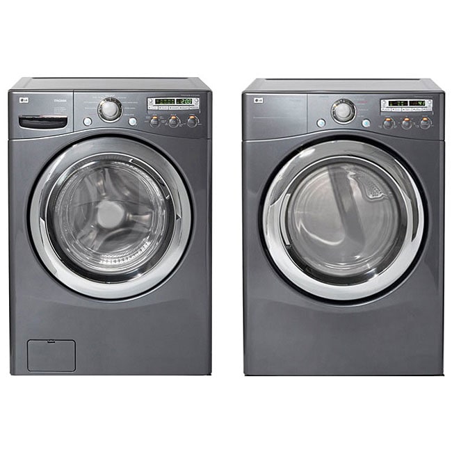 Grey lg washer and dryer top