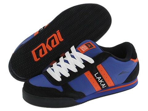 Lakai Cordoba Navy/Orange Suede(Size 5 D   Medium)  