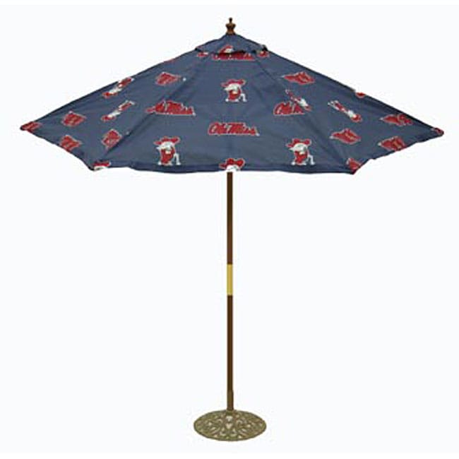 Ole Miss 9 foot College Logo Market Umbrella