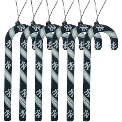 New York Yankees Candy Cane Ornament Set