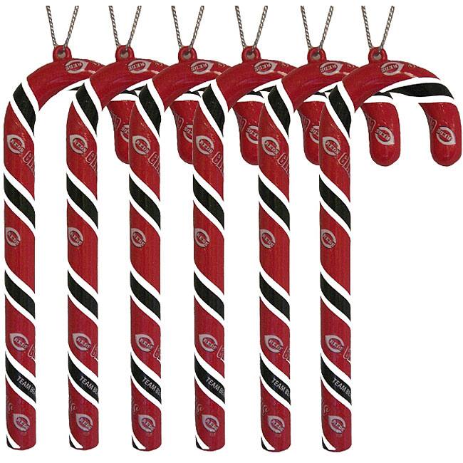 Cincinnati Reds Candy Cane Ornament Set