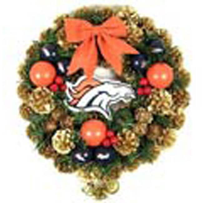 Denver Broncos Official NFL Christmas Door Wreath - Bed Bath & Beyond -  3547919