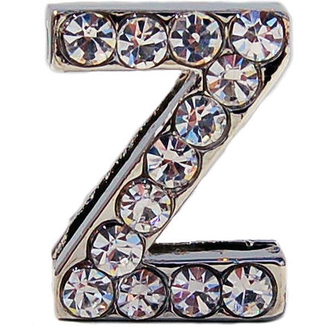 Beau Nouveau Clear Rhinestone Letter Z Collar Slider Charm