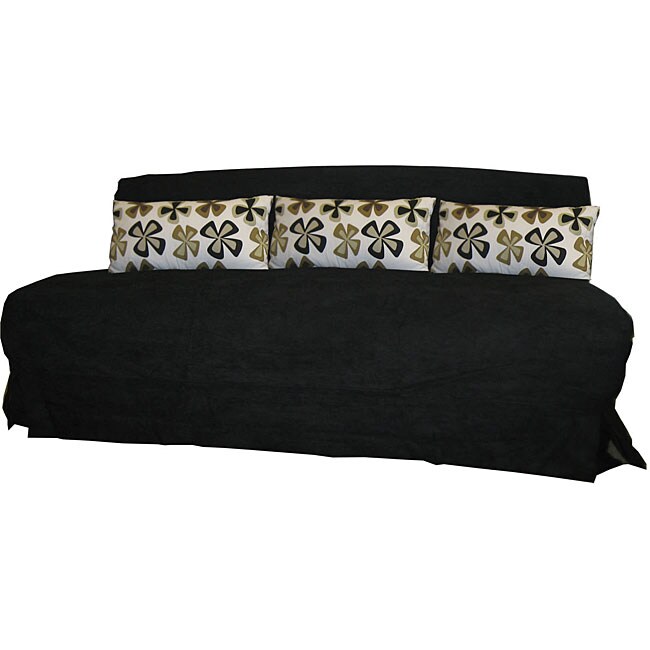 Stella King Size Futon Sofa With Black Cover Free Shipping Stella King Size Futon Sofa With Black Cover
