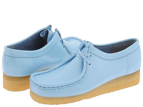 clarks light blue shoes