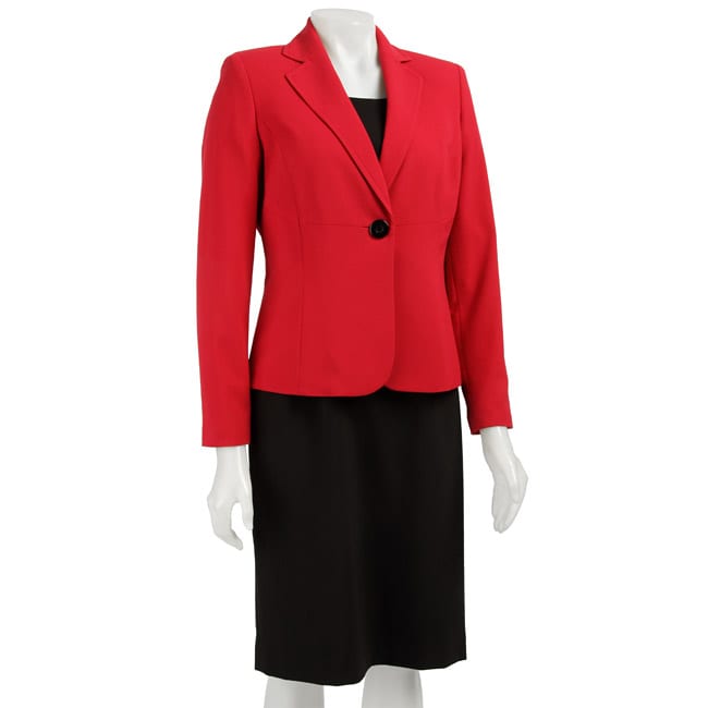 Kasper Red and Black Dress Suit - 11614594 - Overstock.com Shopping ...