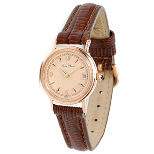 lucien piccard women's 14k gold watch