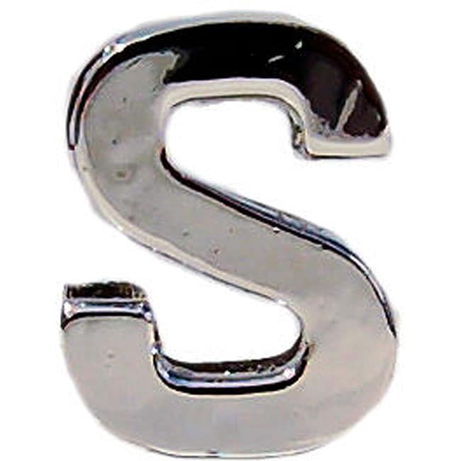 Beau Nouveau Square Metal Letter S Pet Slider Charm  