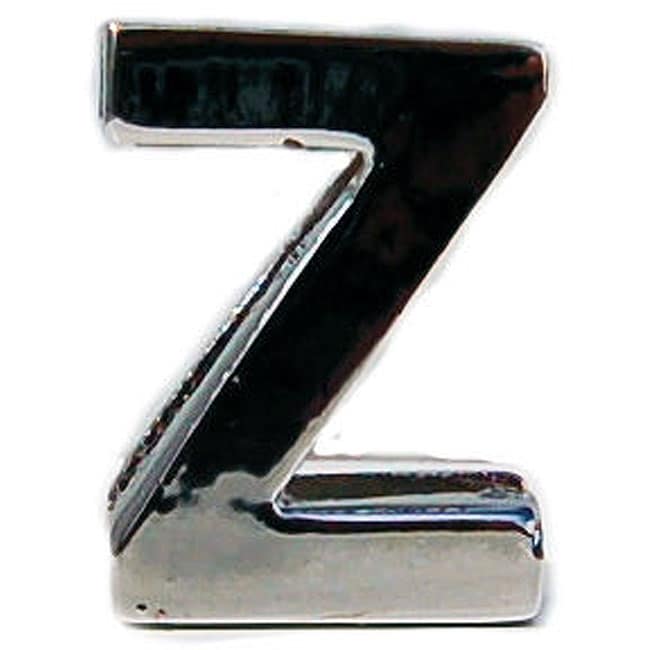 Beau Nouveau Square Metal Letter Z Pet Slider Charm  