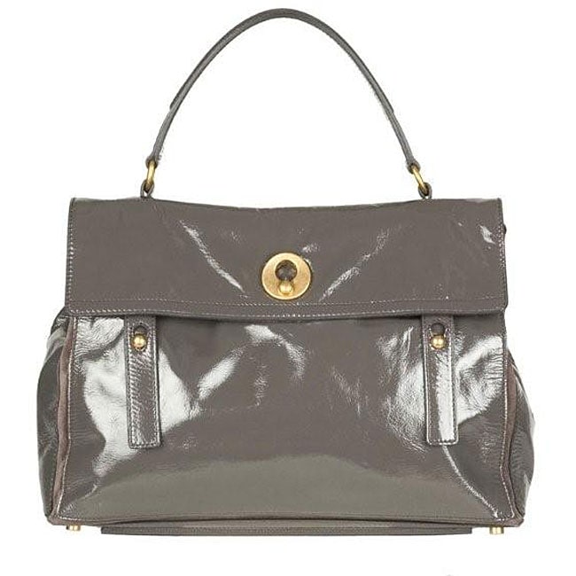 Yves Saint Laurent Muse Two tone Grey Tote  