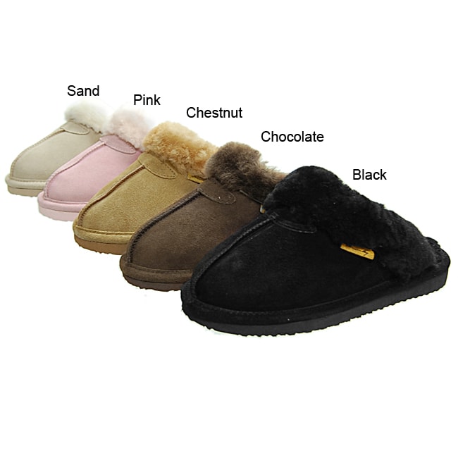 Brumby Womens Backless Sheepskin Slippers