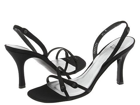 Stuart Weitzman Triglow Black Satin