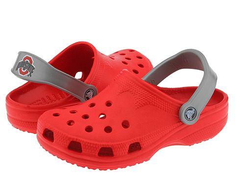 Crocs Ohio State University - Women's Red/Silver - Free Shipping On ...