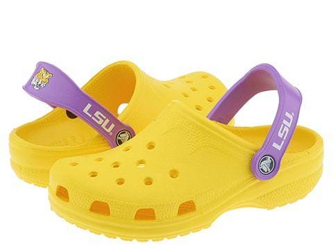 Crocs LSU   Womens Yellow/Grape  