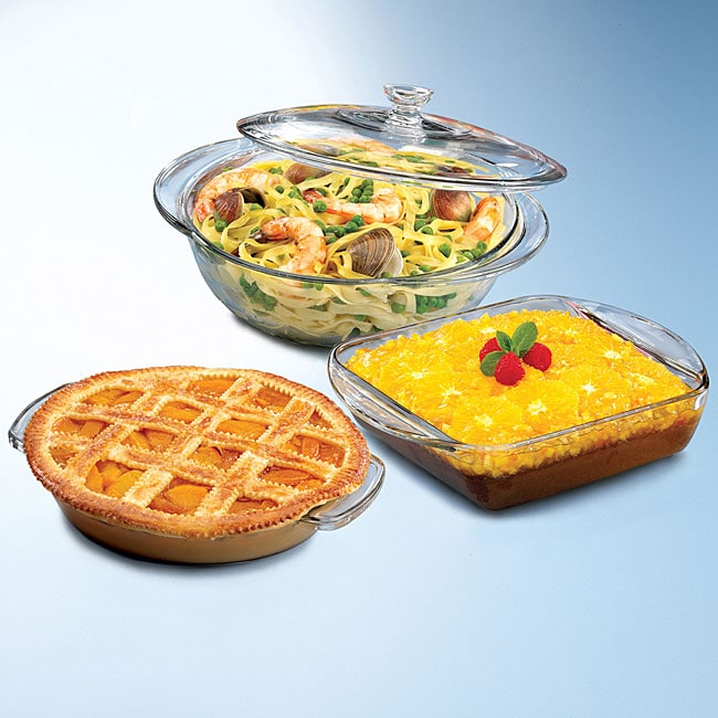 Anchor Hocking Essentials 4 Piece Bakeware Set Free Shipping On Orders Over 45 Overstock 9734