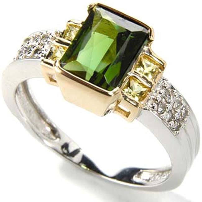 Michael Valitutti 18k Gold Tourmaline and 1/4ct TDW Diamond Ring Today