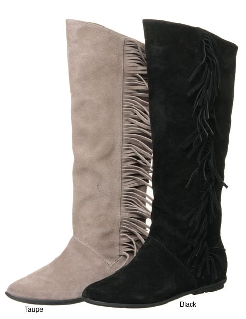 Steve Madden Womens Arizonaa Fringe Boots  