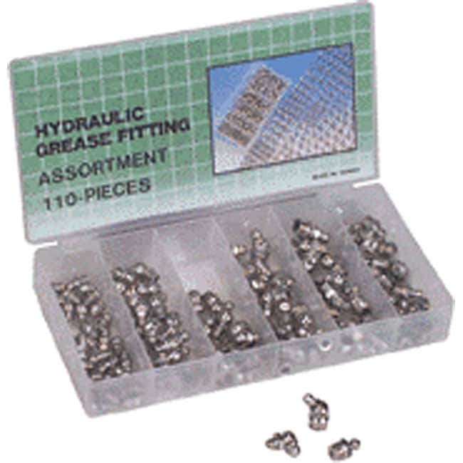 110 piece Hydraulic Zerk Fittings Assortment Kit  