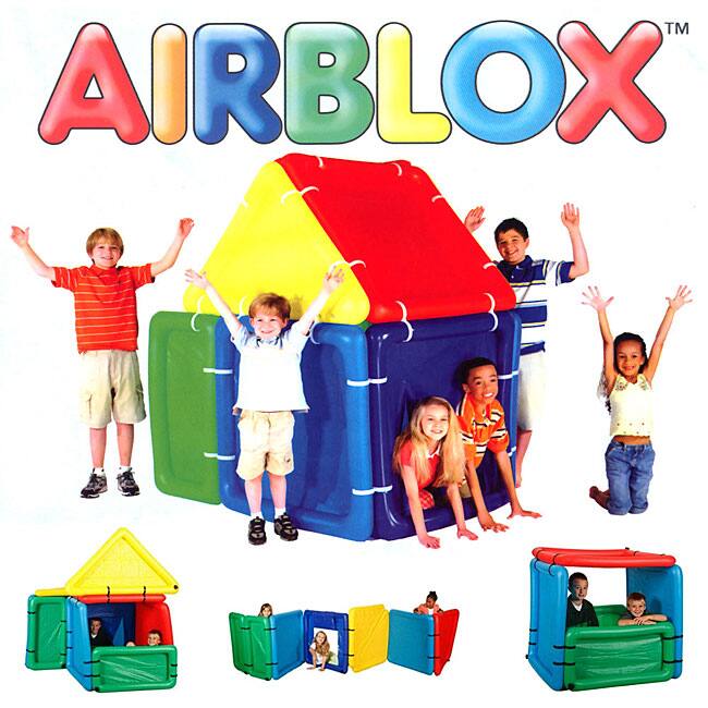 Airblox Kid's 10-piece Blow-up Playhouse Set