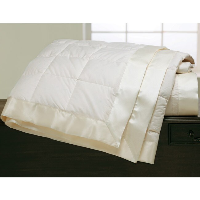 Microfiber Oversized Down Blanket with Satin Binding Free Shipping On